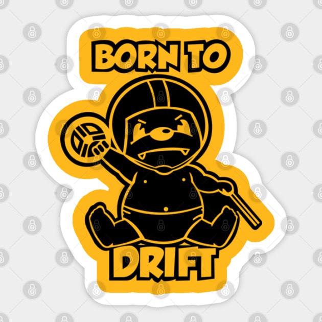 Born To Drift Sticker by Zidnareo